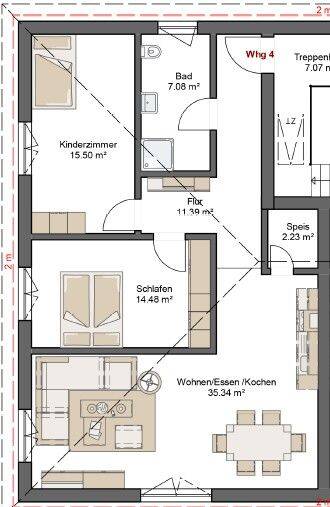 Moderne 2-Zimmer-Wohnung zur Miete in Römerberg-Heiligenstein, 67354 Römerberg