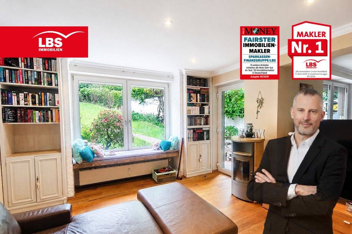 Großzügige Wohnung mit Haus-Charakter, Garten, Garage und Poolhaus, 42853 Remscheid (Innen Nord)