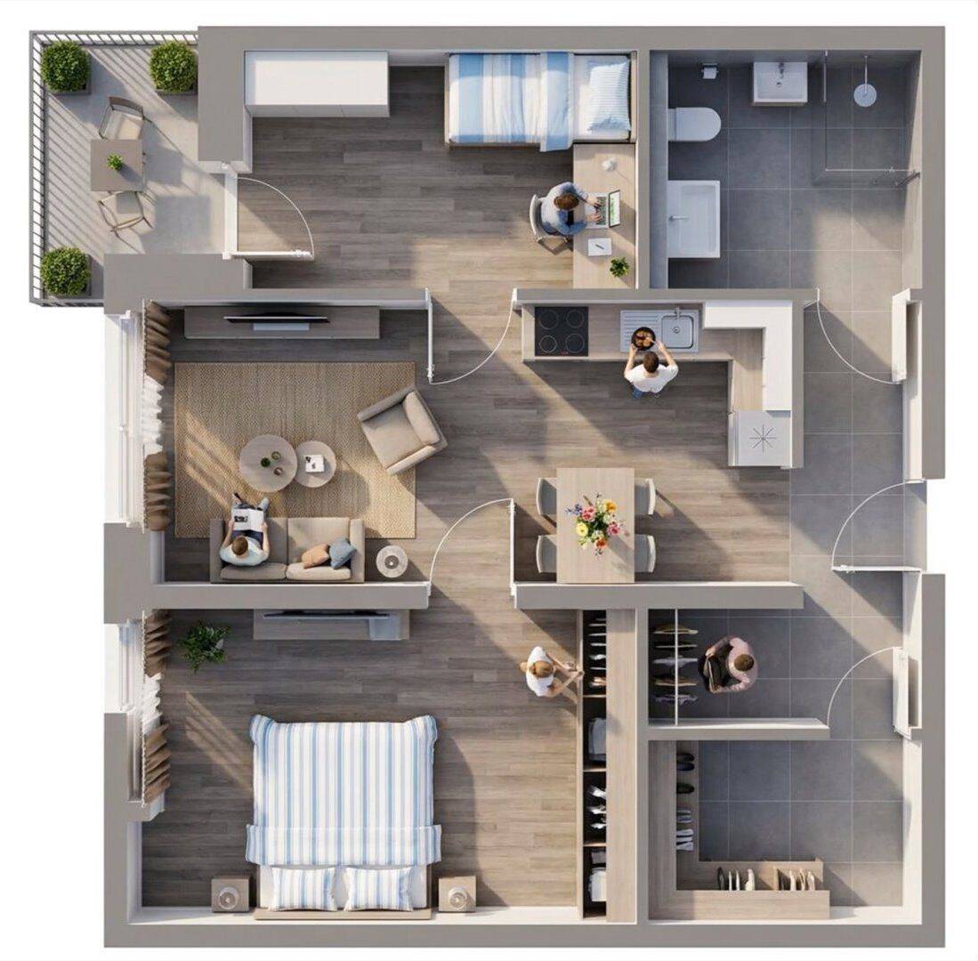 VORSCHAU | Dachgeschoss-Wohnung mit 3 Zimmer, Abstellraum und Balkon in OL – Bürgerfelde, 26127 Oldenburg (Oldb) (Alexandersfeld Bürgerfelde Nadorst)