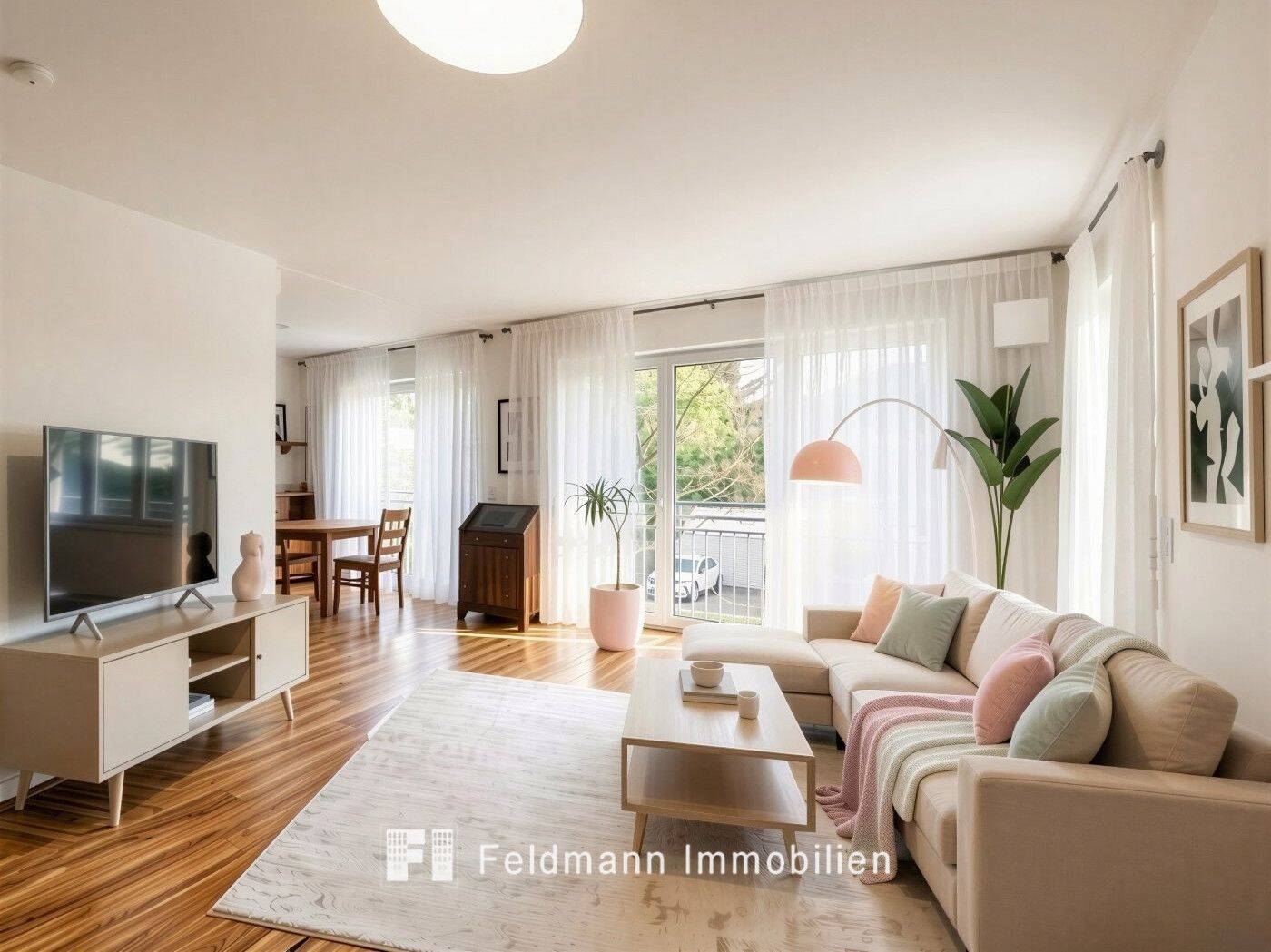 Lichtdurchflutet, komfortabel, bezugsfrei! Moderne Traumwohnung im schönen Obermenzing., 81247 München (Allach-Untermenzing Pasing-Obermenzing)