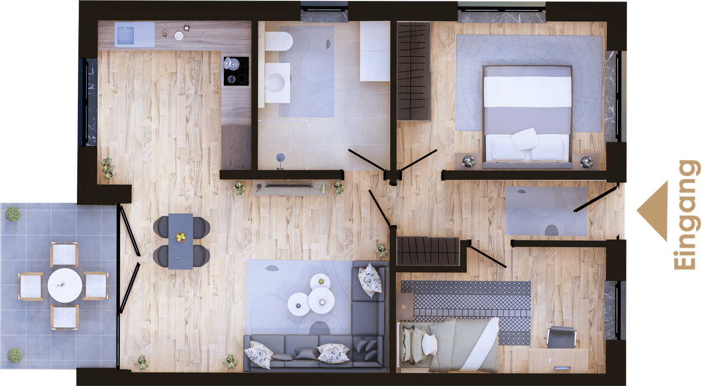 3-Zimmer-Neubauwohnung Whg 7 im Obergeschoss in Nettetal-Leuth, 41334 Nettetal