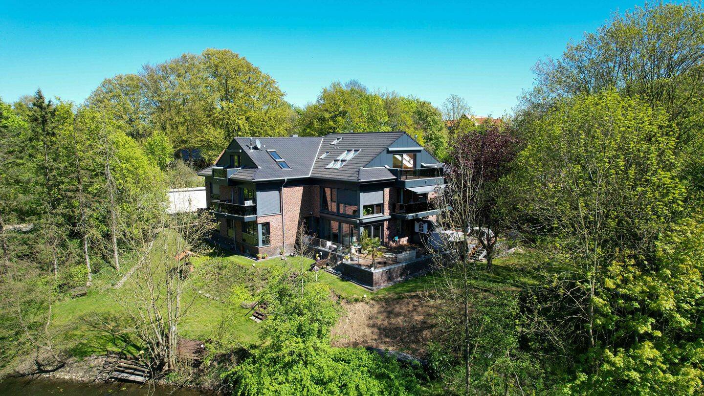 Wohnen über der Werse: Exklusives Penthouse mit Kamin, Dachterrasse & TG, 48157 Münster
