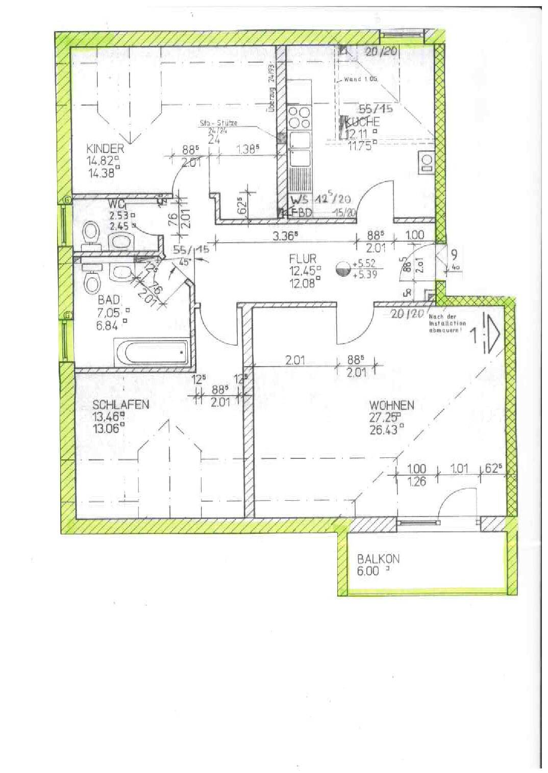 ** 3RW mit Balkon im DG **, 6780 Zörbig