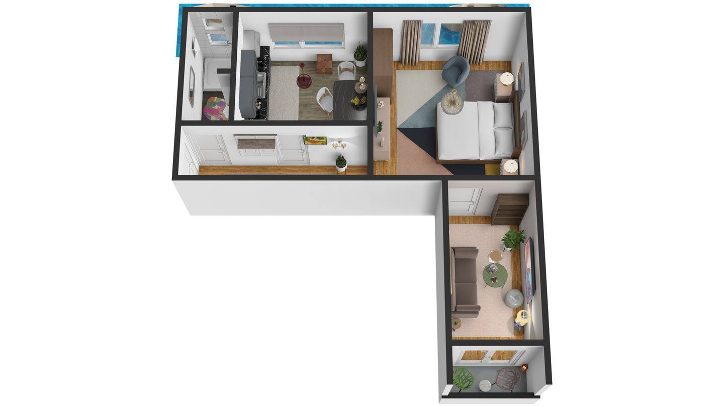 Helle 2-Zimmer-Wohnung mit Balkon • Erstbezug nach Modernisierung • citynah am Südkanal, 20537 Hamburg (Mitte Borgfelde Hamm Hammerbrook)