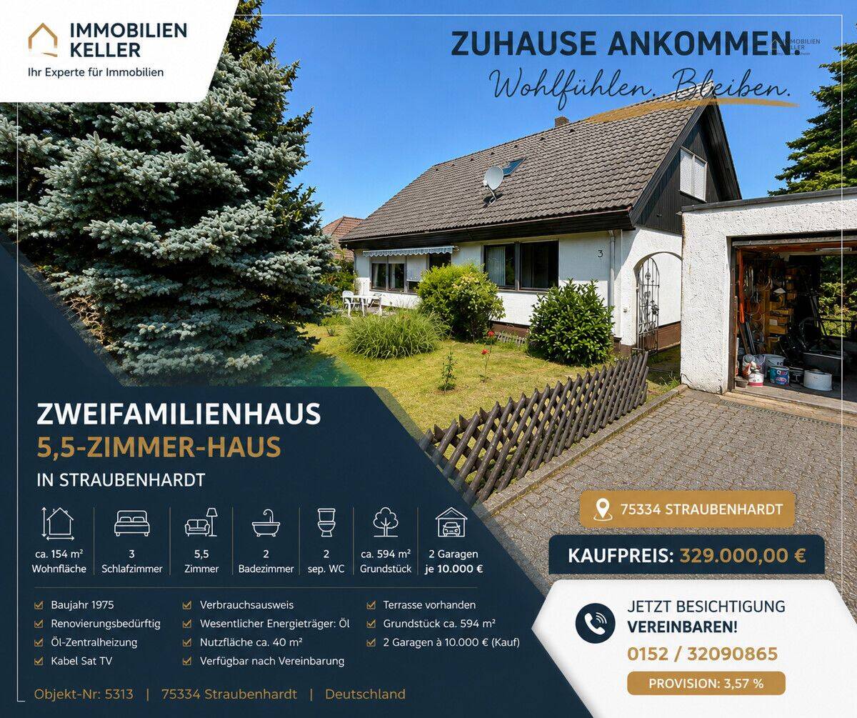 1-2 Famhaus in sehr toller Lage, 75334 Straubenhardt