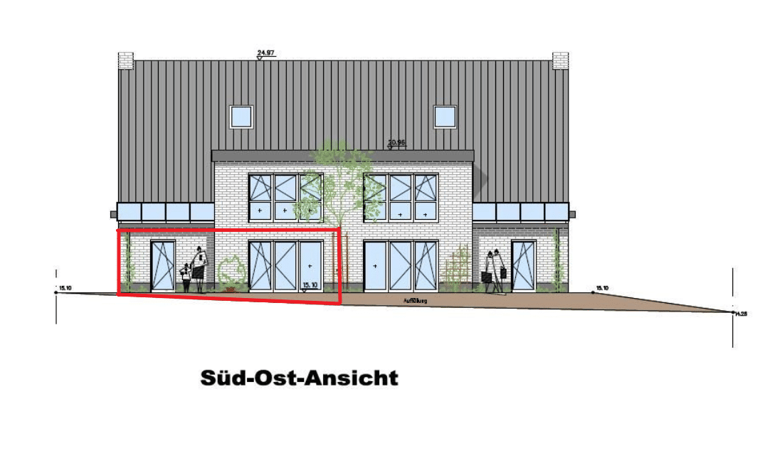 Zur Miete – Neubau-Wohnung EGR mit Garten und Stellplatz an der niederländischen Grenze, 47559 Kranenburg