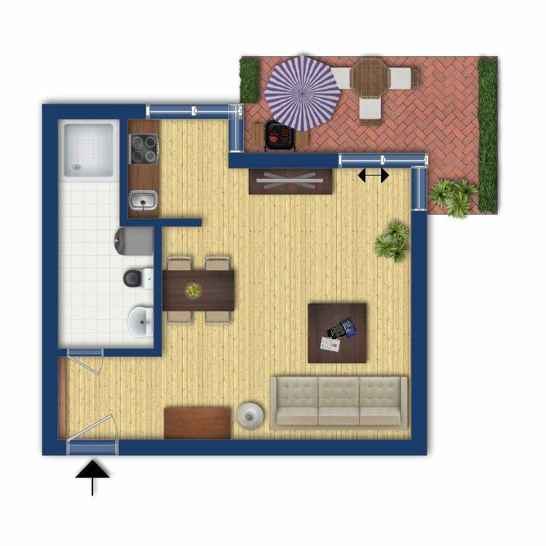 Ein-Zimmer-Wohnung- Gemütlich, mit Balkon und Single-Küche)(GR 46/54), 39120 Magdeburg (Beyendorf-Sohlen Beyendorfer Grund Hopfengarten Leipziger Str.)