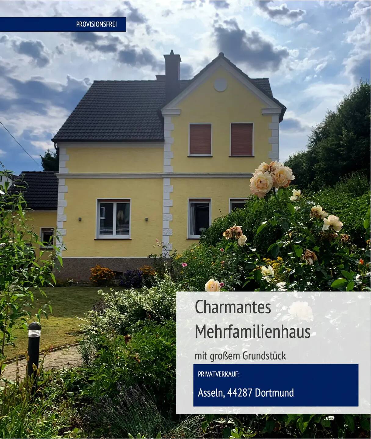 PROVISIONSFREI: Charmantes Zweifamilienhaus mit großem Grundstück, 44319 Dortmund (Asseln Husen Kurl Neuasseln Wickede)