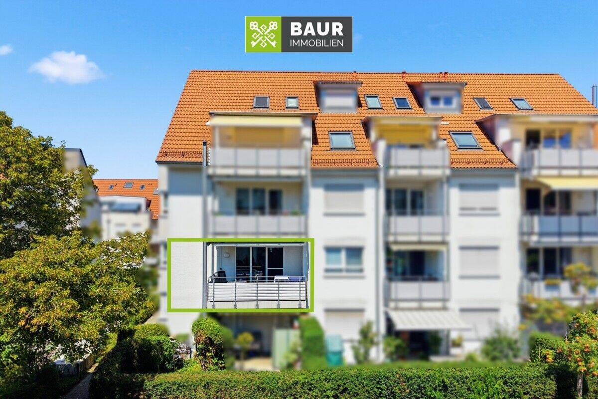 360° | Helle 3-Zimmer-Wohnung mit zwei Balkonen und TG-Stellplatz in ruhiger Innenstadtlage, 88250 Weingarten