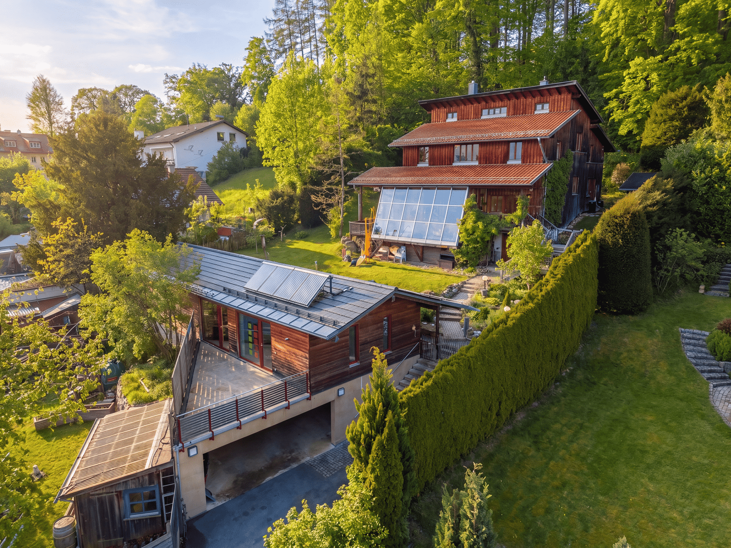 Zwei Architektenhäuser in Hanglage am Starnberger See, 82340 Feldafing