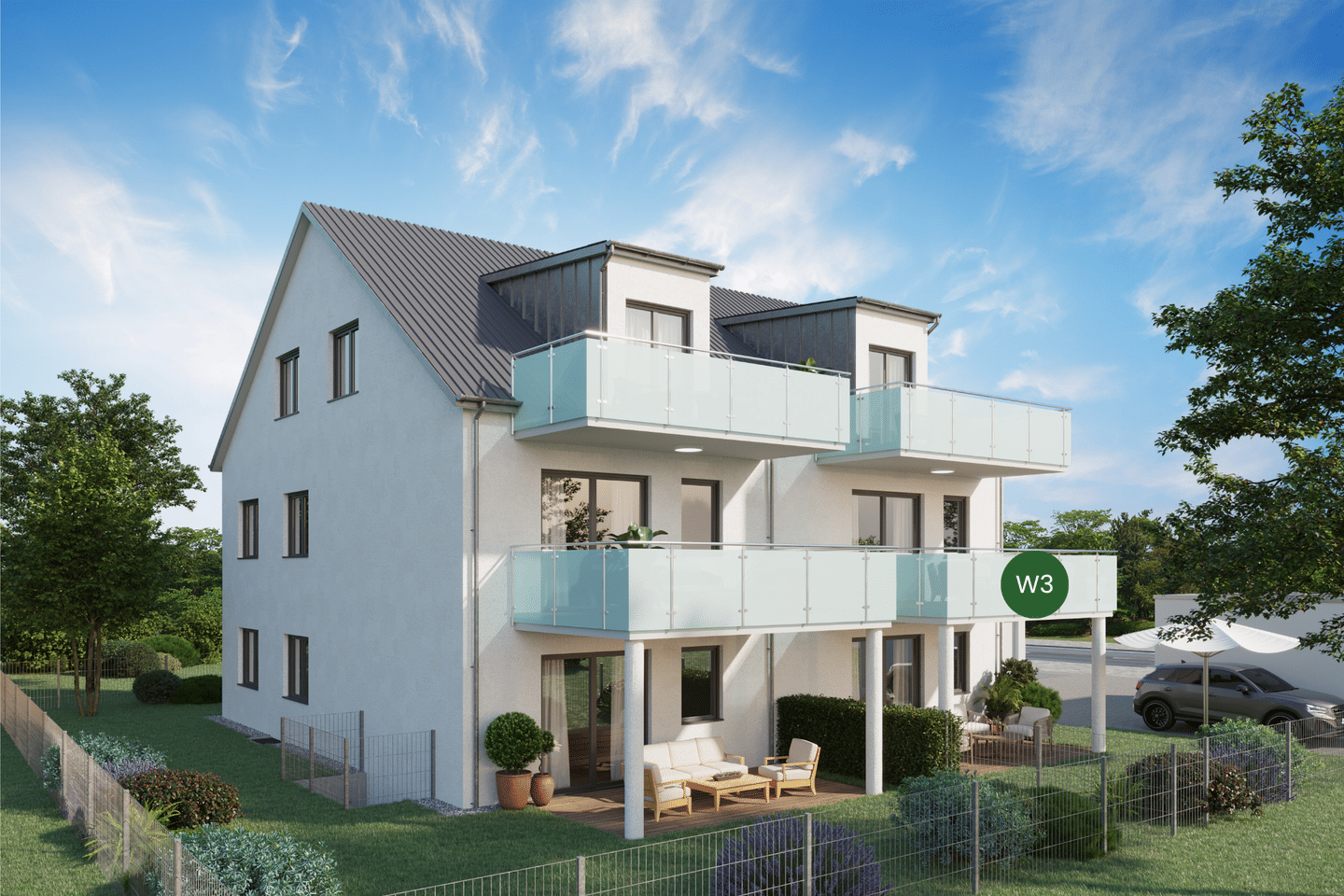 Gemütliche 1-Zimmer-Wohnung m. großem Balkon, Toplage – Erstbezug, 85139 Wettstetten
