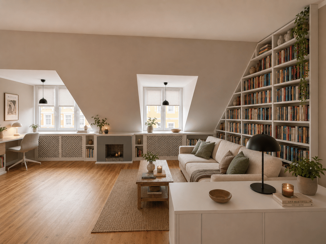 Denkmal trifft Dachgeschoss: Vermietete 3-Zimmer-Wohnung mit Loggia