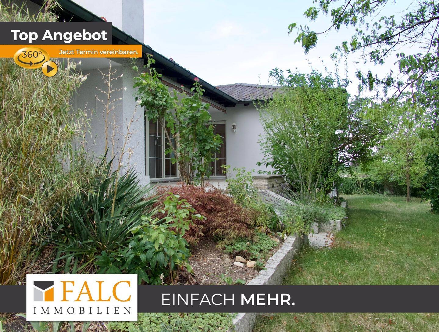 Einfach Mehr: Sanierter Bungalow mit sep. ELW, Garten, Do-Garage. Top-Lage-Zustand-Ausstattung. Frei, 93309 Kelheim