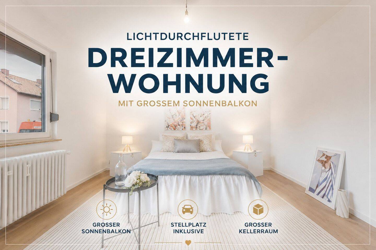 Wow! Helle und moderne 3. Zi. Wohnung mit riesigem Sonnenbalkon, EBK und Stellplatz (Erstbezug), 72660 Beuren