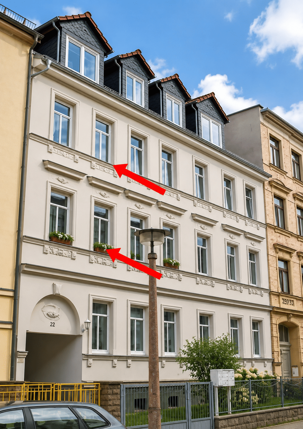 Charmante Maisonettewohnung mit zwei Balkonen und Garage in gepflegtem Mehrfamilienhaus!, 6114 Halle (Saale) (Am Wasserturm Giebichenstein Innenstadt Paulusviertel Trotha)