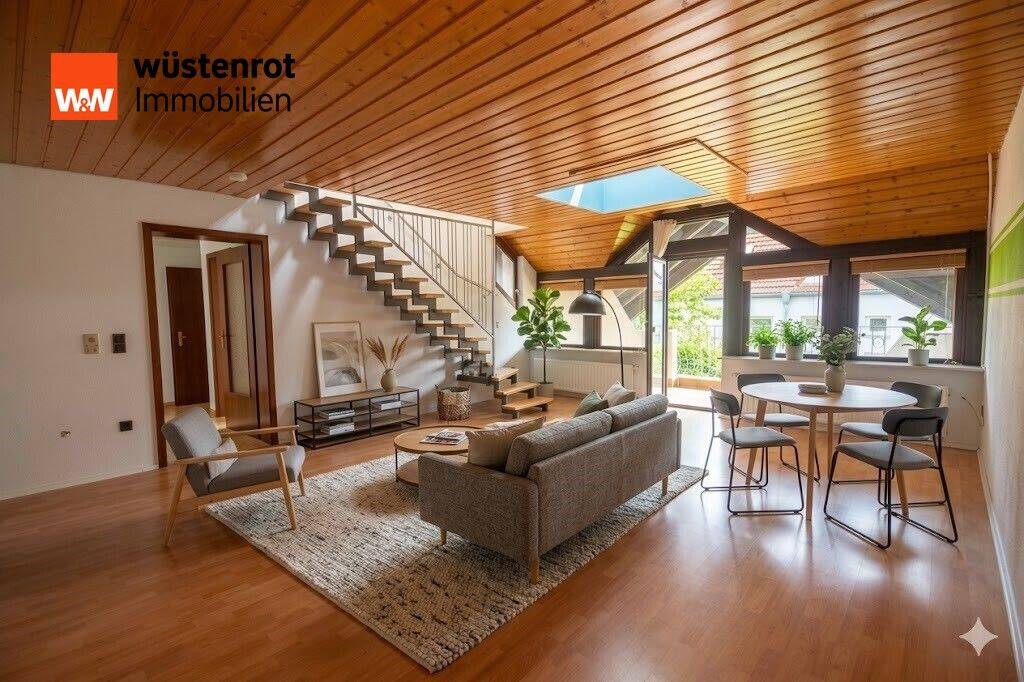 Wohnen mit “Haus-im-Haus”-Gefühl: Charmante 3-Zimmer-Maisonettewohnung, 36100 Petersberg