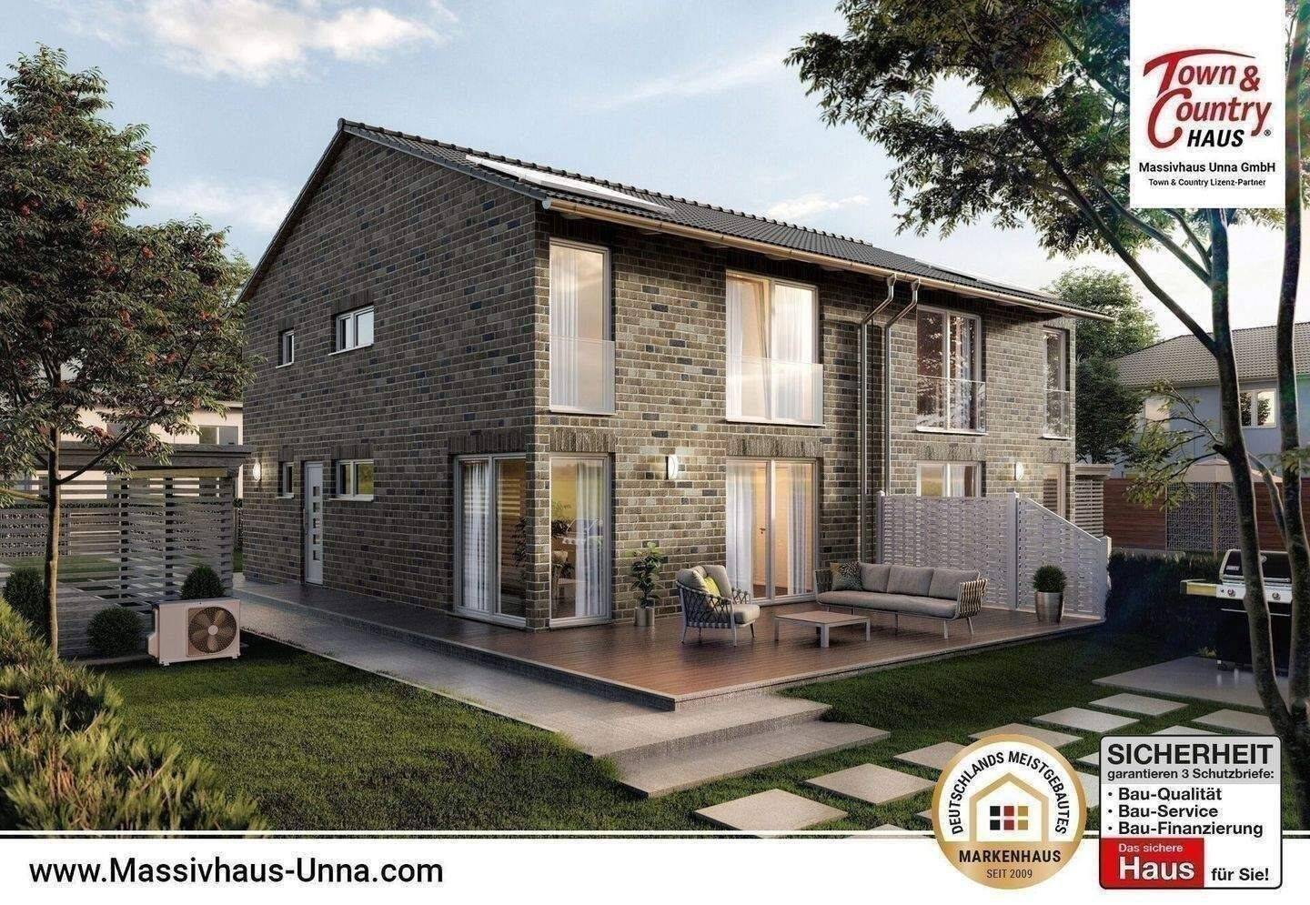 Zwei Familien ein Grundstück – Bauen mit Freunden – zwei DHH je 136m² Haus Massivhaus, 59425 Unna