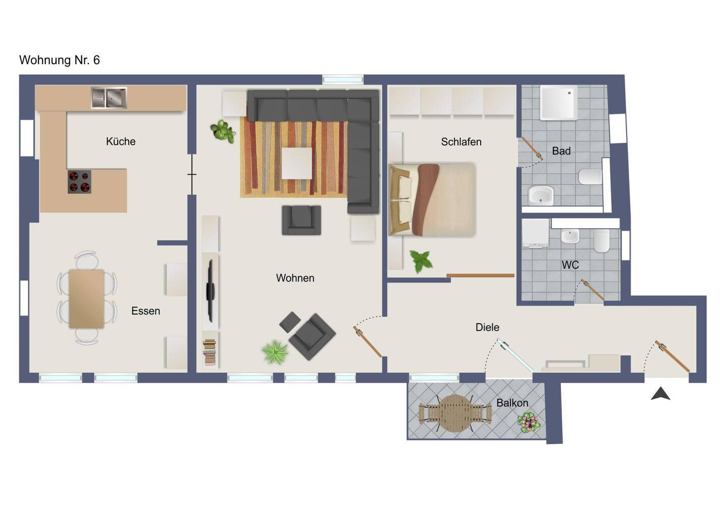 Wohnung im Historisches Stadthaus mit einzigartiger Tradition zur Miete, 96049 Bamberg (Bamberg Bug Gaustadt Wildensorg)