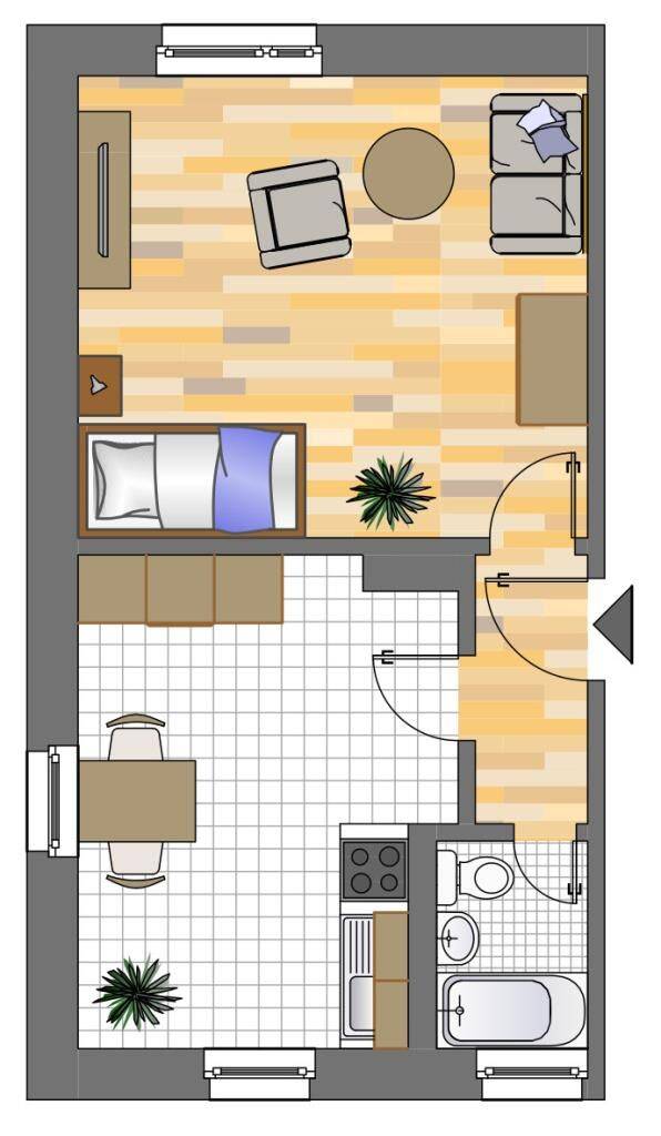 1-Zimmer-Wohnung in Herne Mitte, 44625 Herne (Herne-Mitte Herne-Süd Holsterhausen Sodingen)