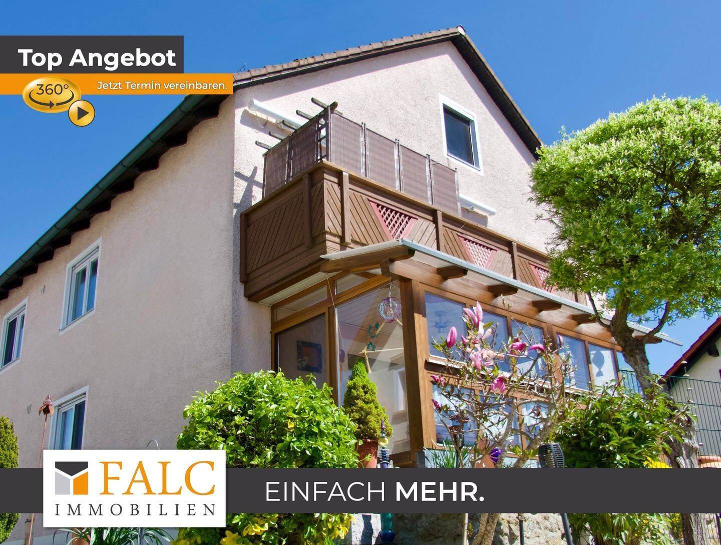 Einfach Mehr: Top Gepflegtes Wohnhaus mit 2 eigenständigen Wohnungen. Garten, 3Garagen, Wintergarten, 93164 Brunn