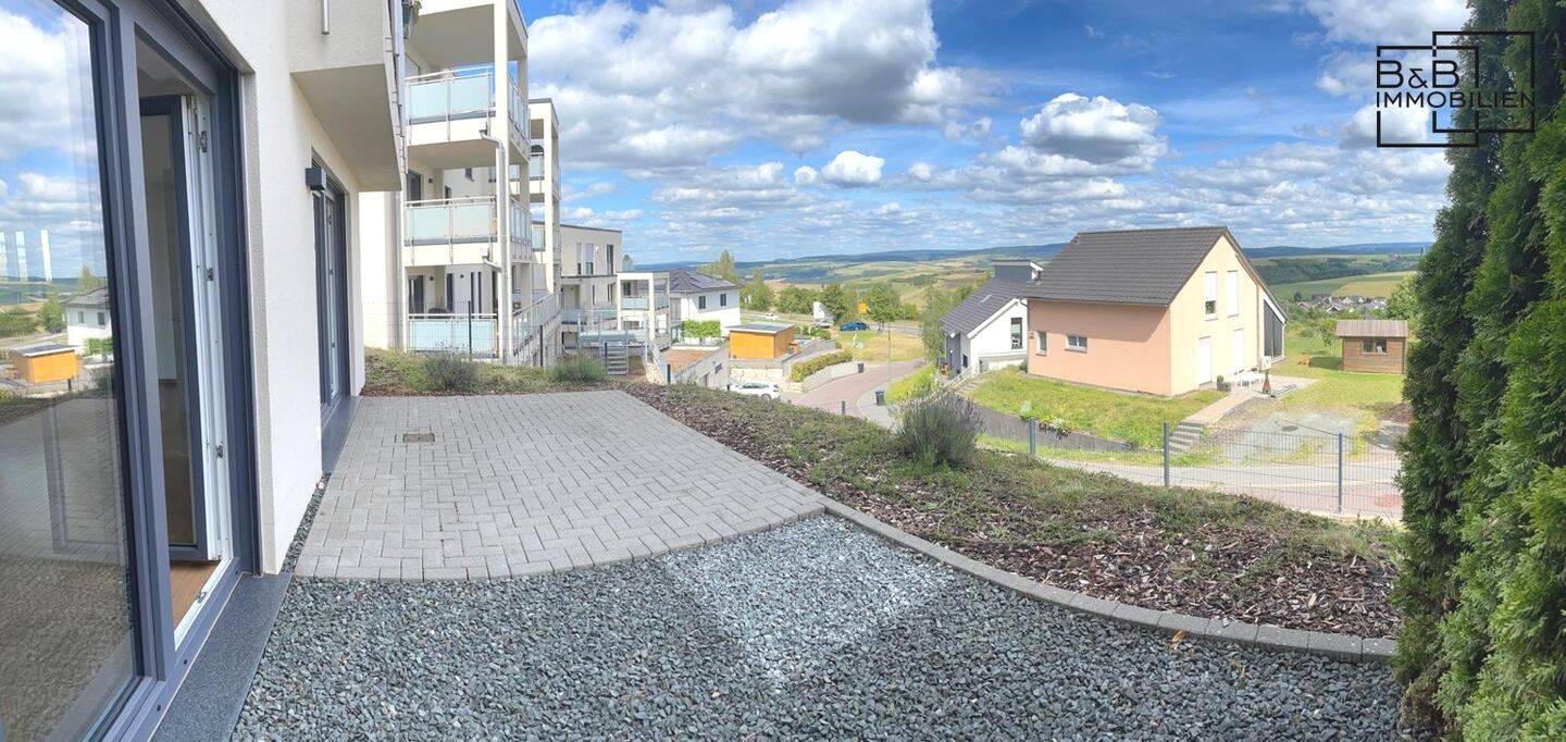 B & B Immobilien: Modernes Wohnen mit Wohlfühlgarantie – hochwertige 3-Zimmer-Wohnung mit Terrasse, 54331 Pellingen