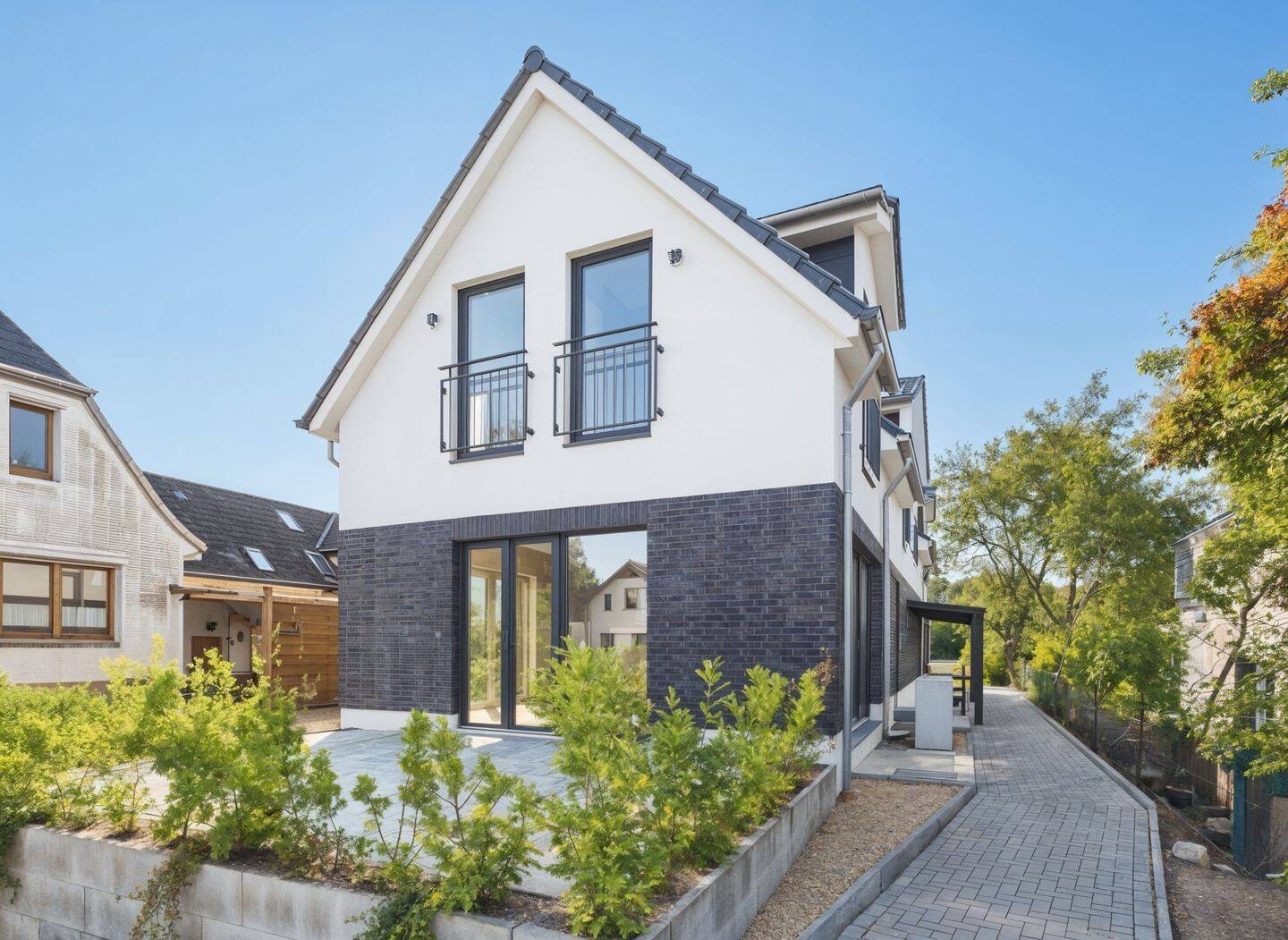 Neubau Erstbezug der Extraklasse: Moderne Doppelhaushälfte mit Vollkeller und Terrasse, 22869 Schenefeld