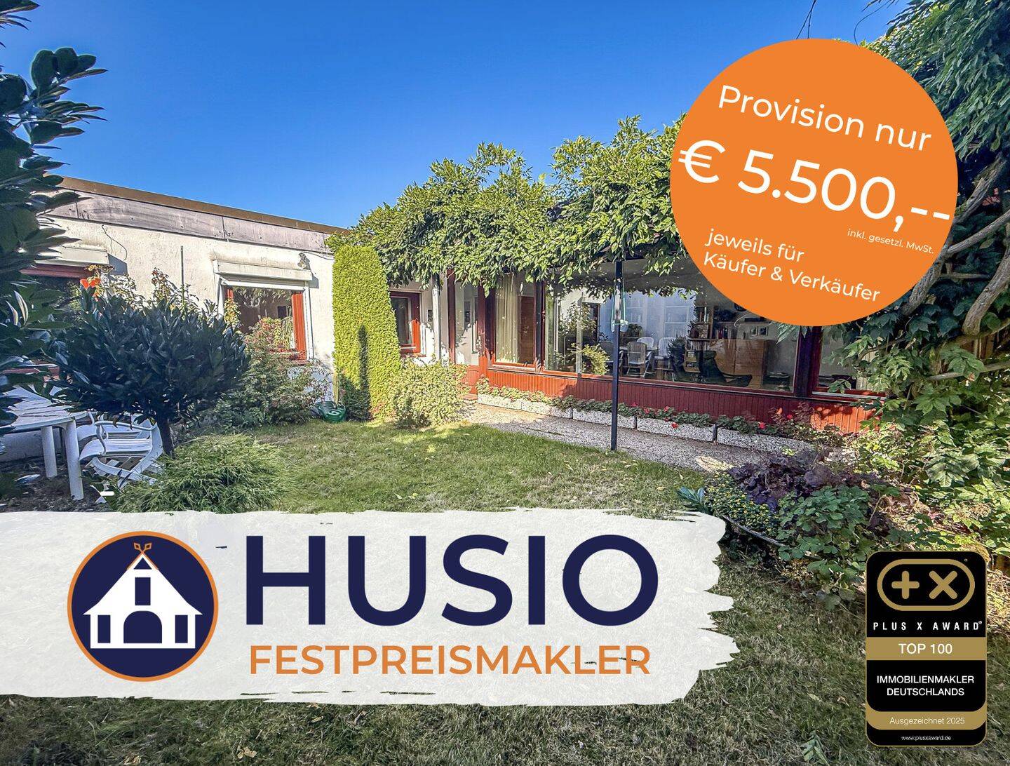 Bungalow mit viel Potential und Innenhof in ruhiger Wohnlage