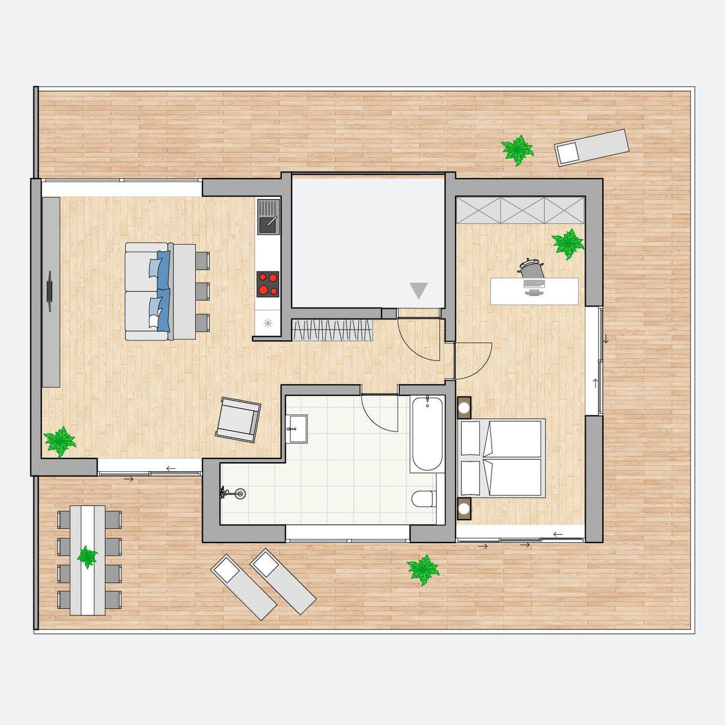 ÜBER DEN DÄCHERN VON FÜRTH – PENTHOUSE MIT AUSBLICK, 90763 Fürth (Südstadt Weikershof)