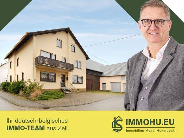 Vielseitig nutzbares, großes Wohnhaus mit Scheune und Ställen in Peterswald / Hunsrück – Naturnähe inklusive!, 56858 Peterswald-Löffelscheid