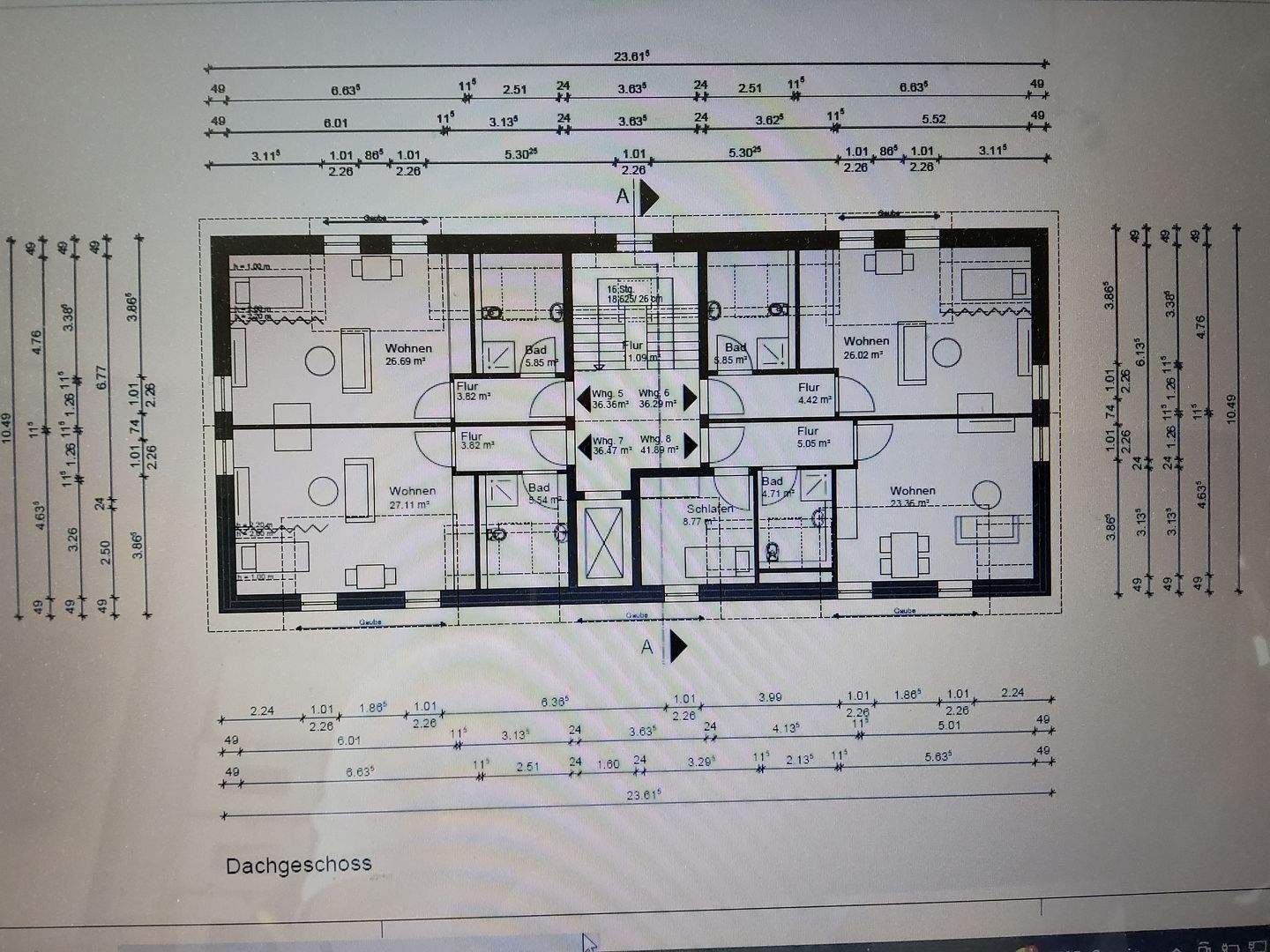 Neubau 1-Zimmer WE5, KFW40, Erstbezug,  Dezember2026 mit 36qm im DG, Barrierefrei, Glasfaseranschluss, Lift, Stellplatz, Küche, Spielplatz, Wärmepumpe, 27356 Rotenburg (Wümme)
