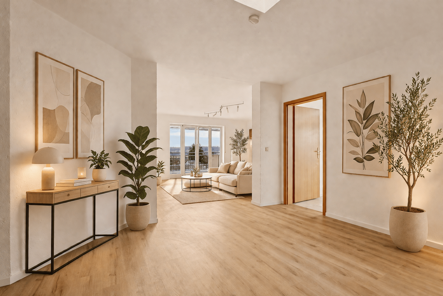 Preishammer! Sonnendurchflutete DG-Wohnung mit Weitblick, 2 Balkonen & Garage in Grenznähe, 78262 Gailingen am Hochrhein