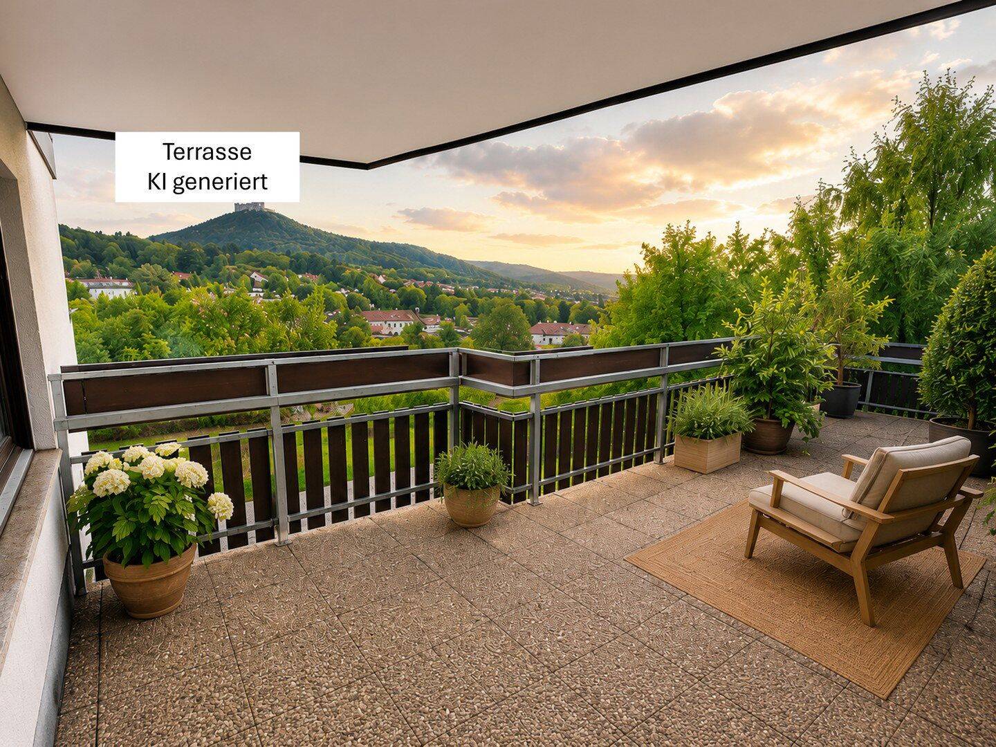 Großzügige 6-Zimmer-Eigentumswohnung mit 145 m², Terrasse, Garage und Burgblick, 72379 Hechingen