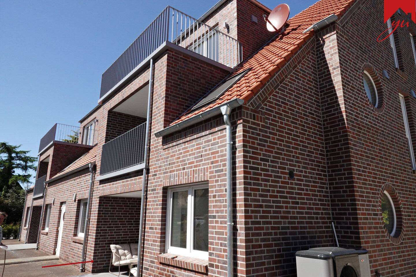Moderne Erdgeschosswohnung mit schicker Einbauküche in zentraler Lage von Esens! Neubau- Erstbezug, 26427 Esens
