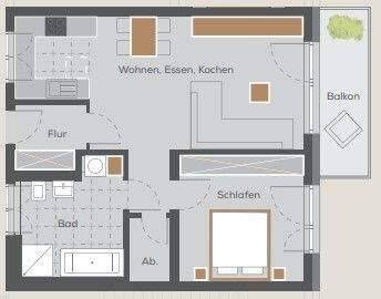Ihr neues Energiespar-Zuhause! 2-Zimmer-Neubauwohnung mit GRÜN vor der Haustüre!, 90475 Nürnberg