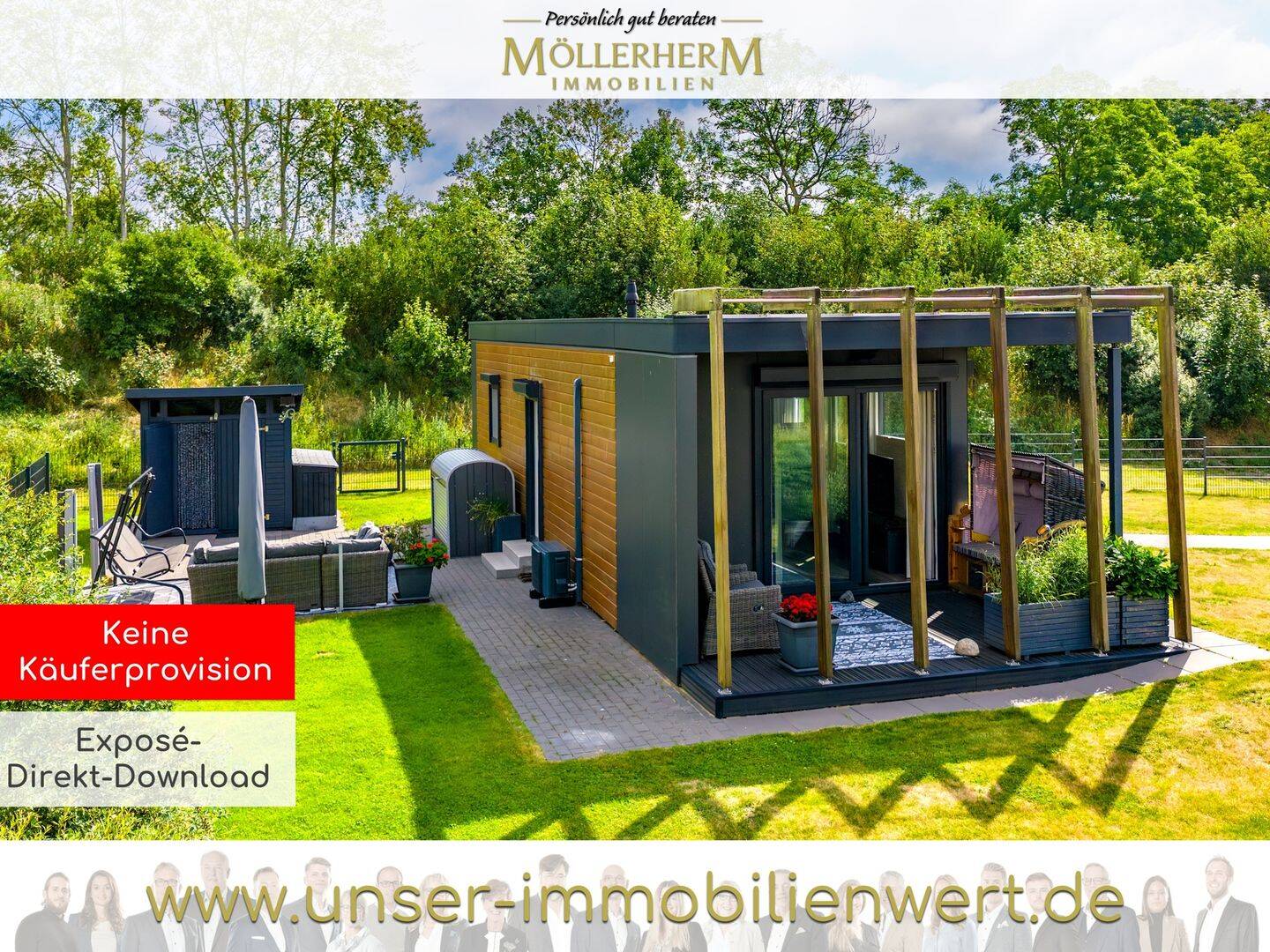 Modernes Ferienchalet / Mobilheim in ruhiger Parkanlage nahe der Ostsee in Süsel, 23701 Süsel