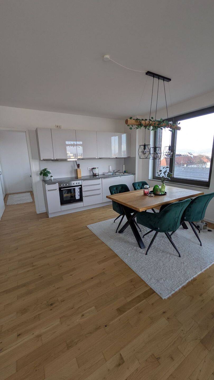 NEUBAU! | Schön geschnittene helle 3-Zimmer-Wohnung mit schönem Ausblick und Einbauküche, 96052 Bamberg (Bamberg Gartenstadt Hirschknock Kramersfeld)
