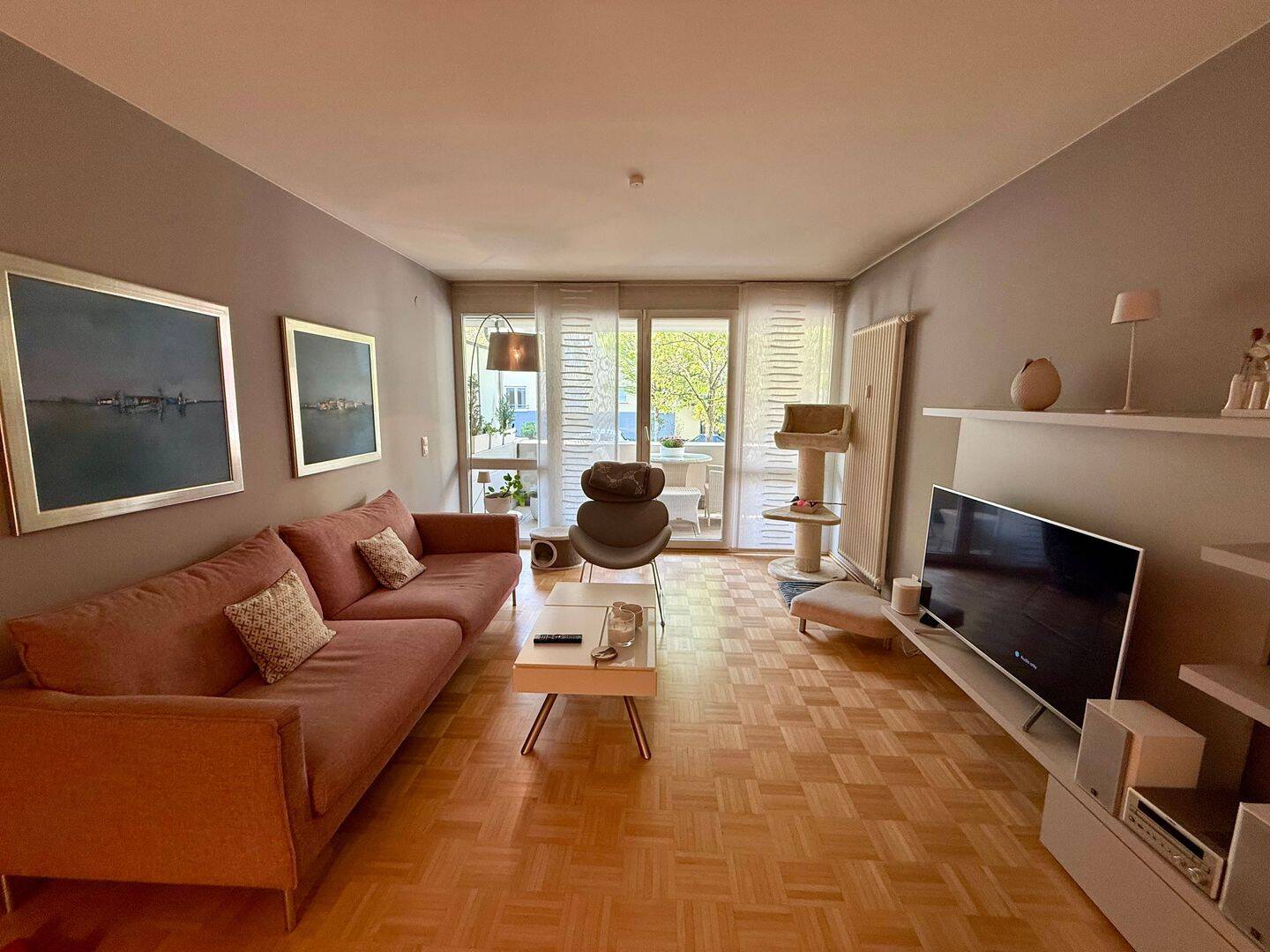 Möblierte 4-Zimmer-Wohnung mit Südwestbalkon, Privatgarten und TG-Stellplatz in Bestlage, 76135 Karlsruhe (Beiertheim-Bulach Oberreut Südweststadt Weststadt)