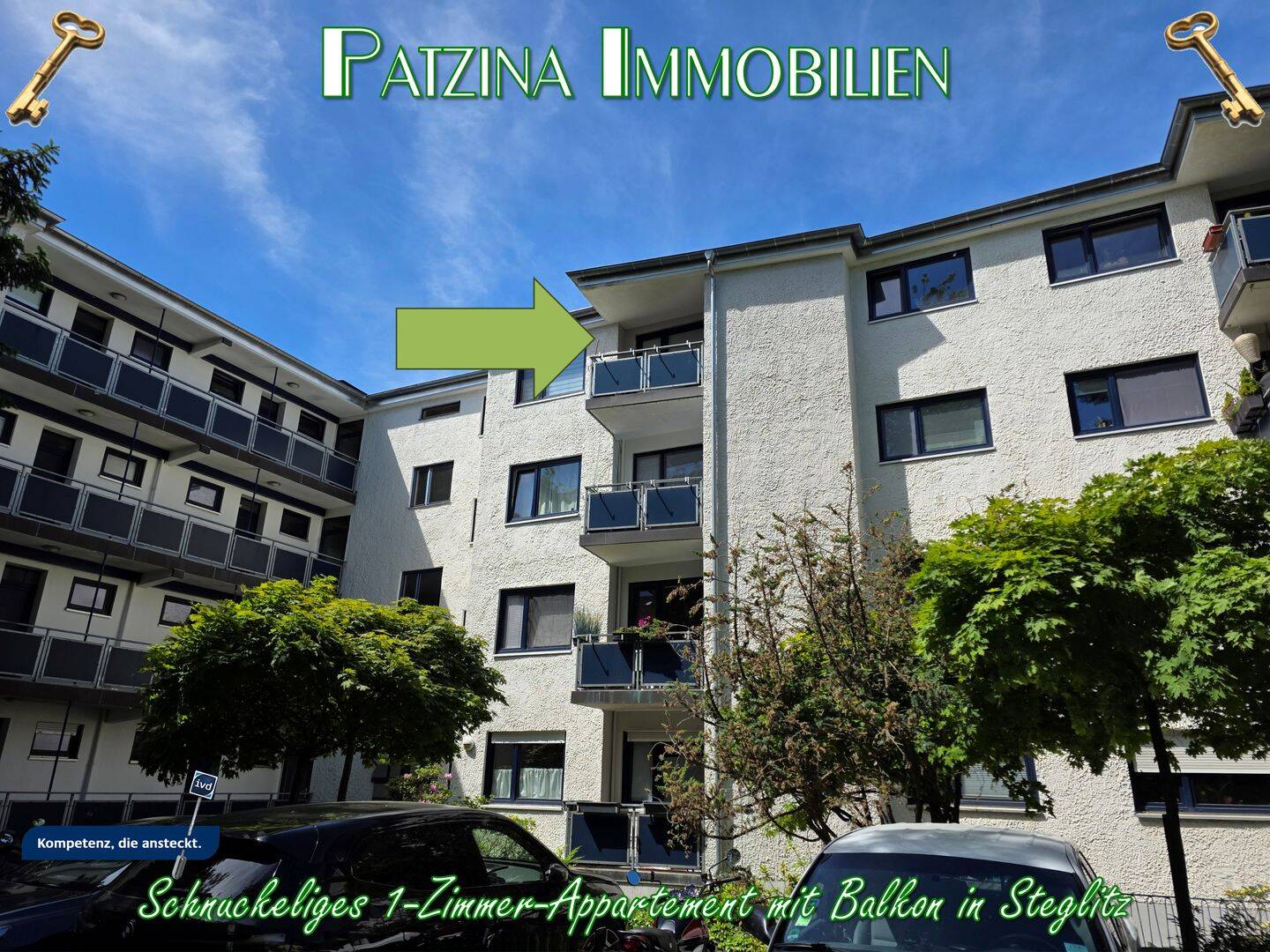 Schnuckeliges 1-Zimmer-Appartement mit Balkon in Steglitz, 12169 Berlin (Steglitz-Zehlendorf Steglitz)