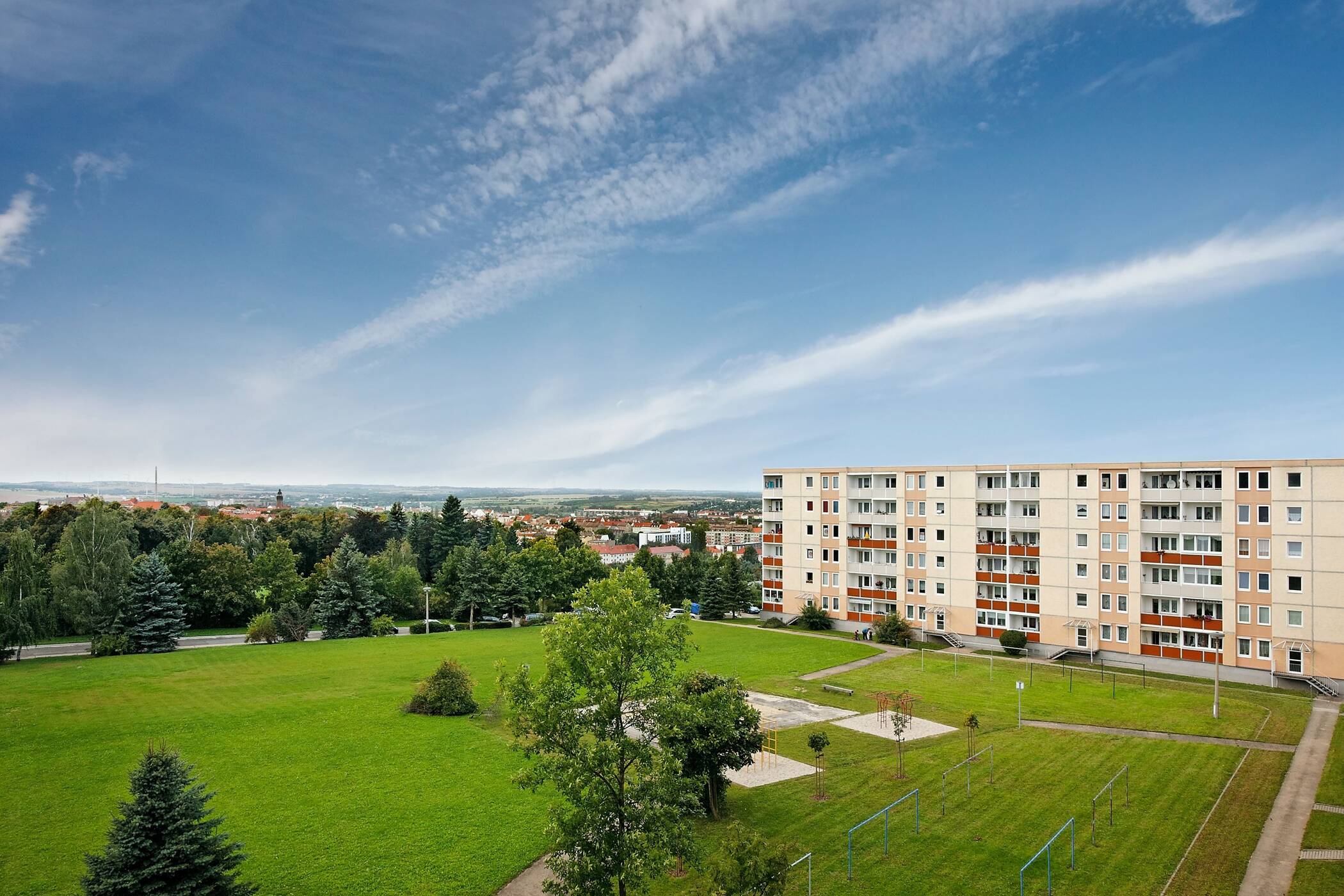 Mit dem Aufzug ganz hoch und den Blick genießen, 6712 Zeitz