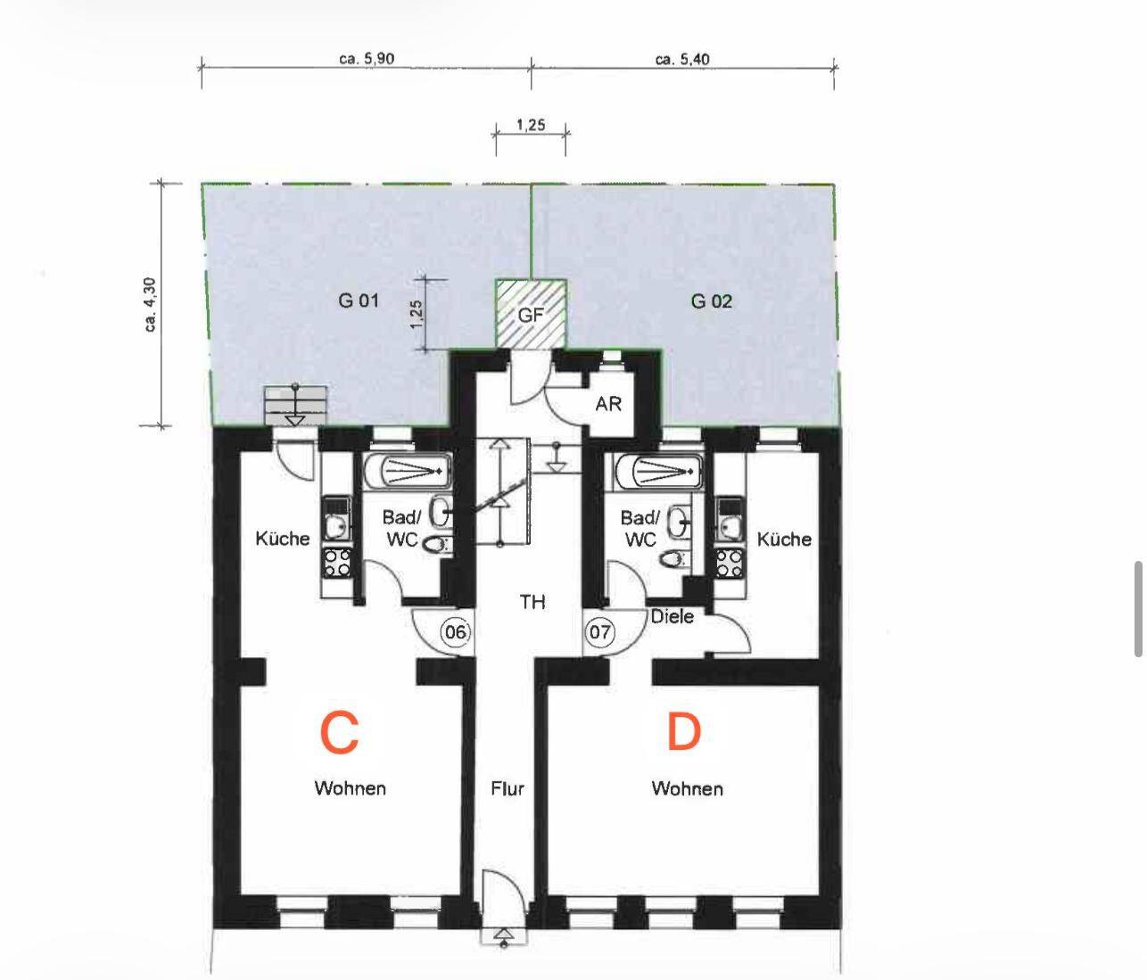 1-Zimmer-Wohnungen mit Einbauküche & Garten in Nürnberg-Gostenhof, 90429 Nürnberg