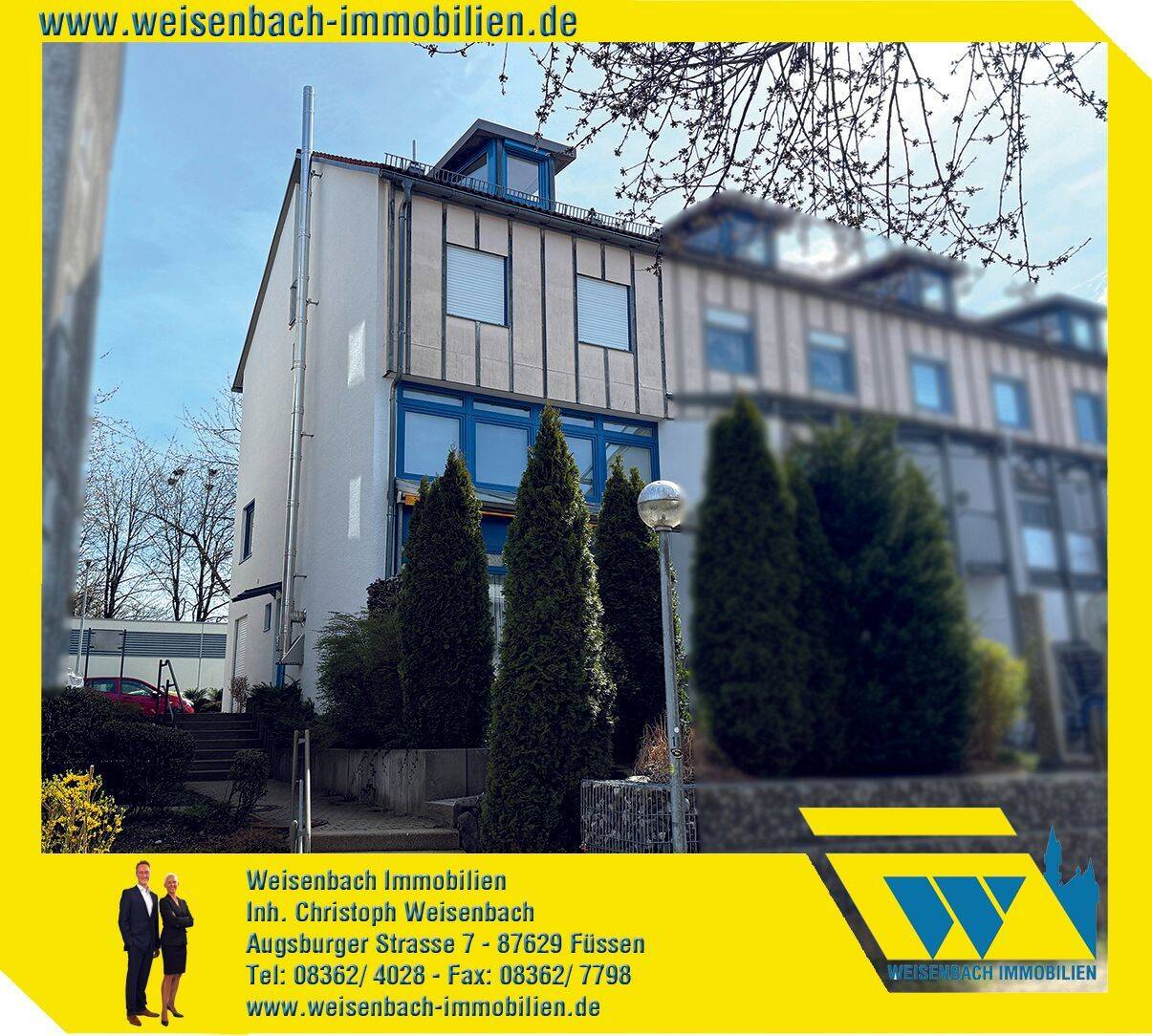 Hausgefühl auf vier Etagen – Stilvolle Maisonette-Wohnung mit Galerie, Kaminofen und Sonnenterrasse in Kempten-St. Mang, 87437 Kempten (Allgäu)