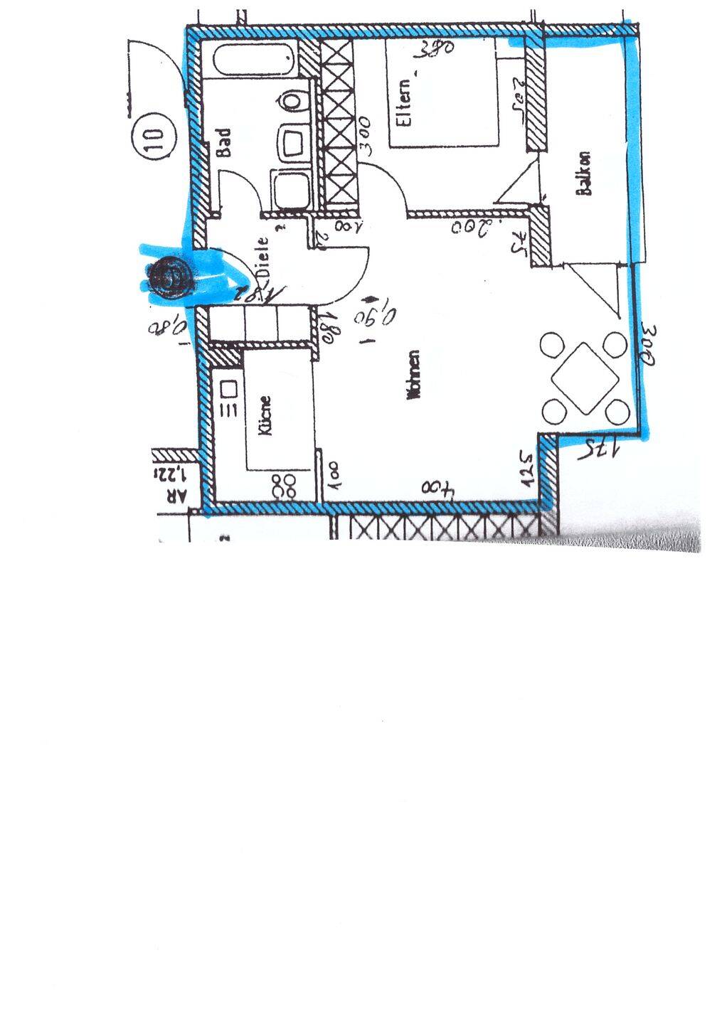 Gepflegte zwei-Zimmerwohnung mit Tiefgaragenstellplatz, 86633 Neuburg a.d. Donau