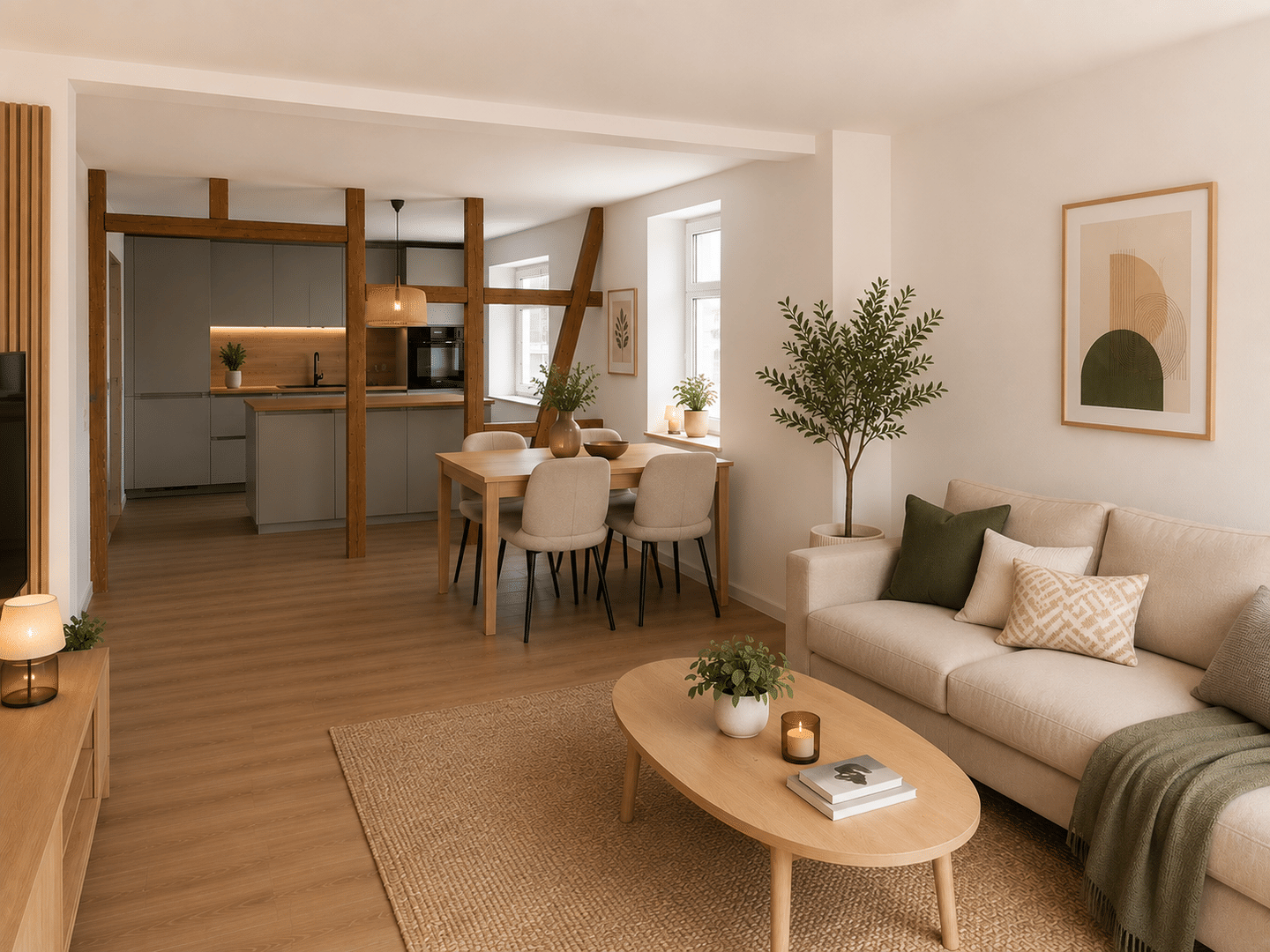5 Zimmerwohnung nach vollständiger Modernisierung in der oberen Stadt von Saalfeld, 7318 Saalfeld/Saale