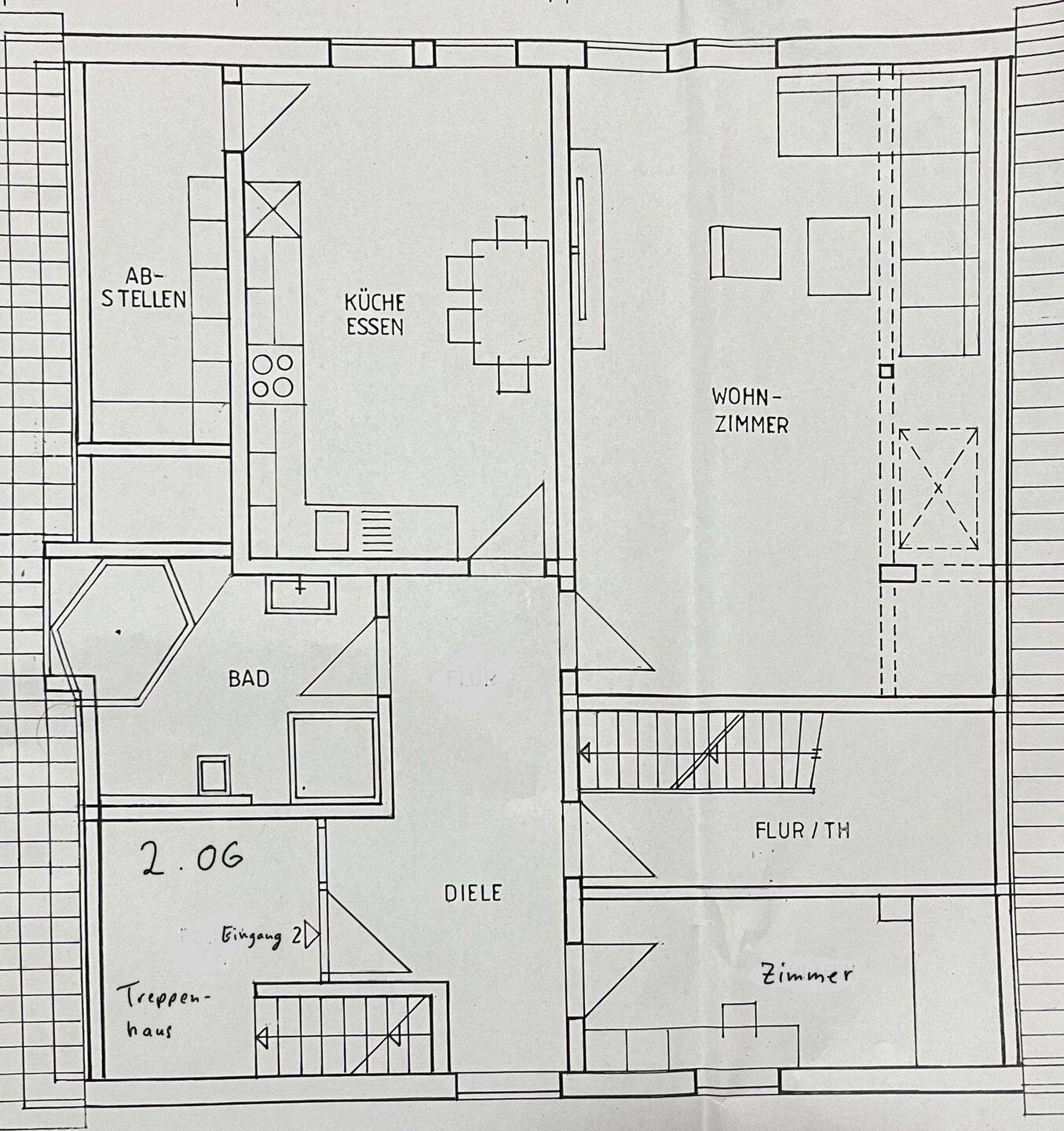 Große Maisonette-Wohnung für 1-3 Personen in H.O. Innenstadt, 31840 Hessisch Oldendorf