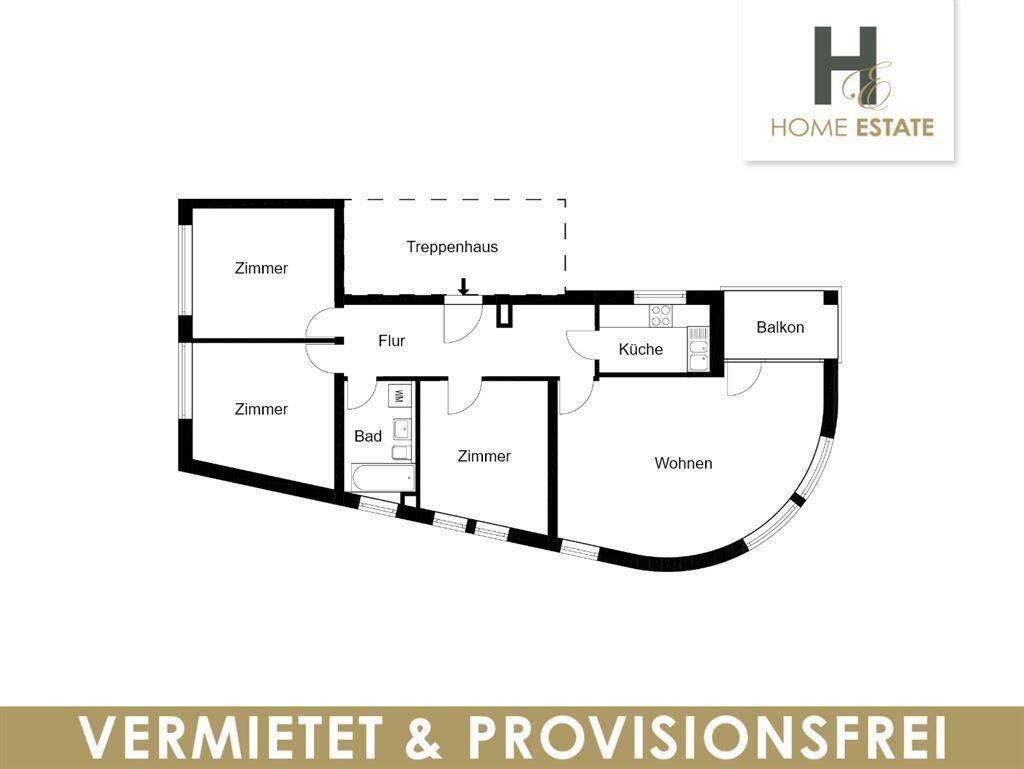 Vermietete Wohnung zum Sonderpreis & Provisionsfrei, 14513 Teltow
