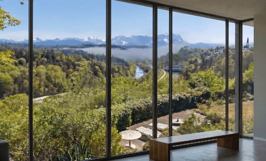 WEITBLICK-VILLA 10km vom MÜNCHNER Marienplatz mit spektakulärem Blick 80km direkt auf die Zugspitze, 82049 Pullach i. Isartal