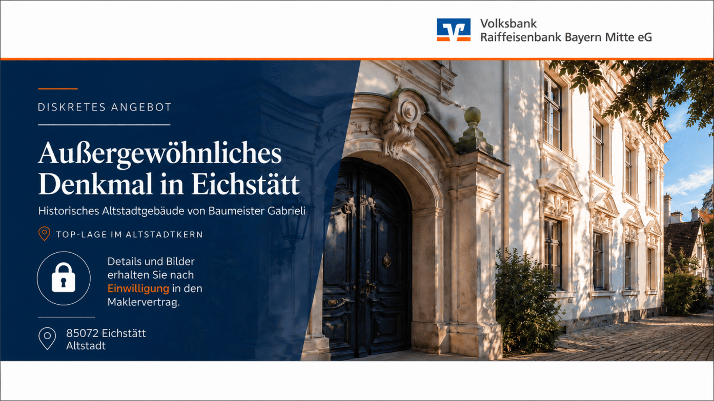 Barockjuwel in Eichstätter Toplage: Wohn- und Geschäftshaus von Gabriel de Gabrieli, 85072 Eichstätt