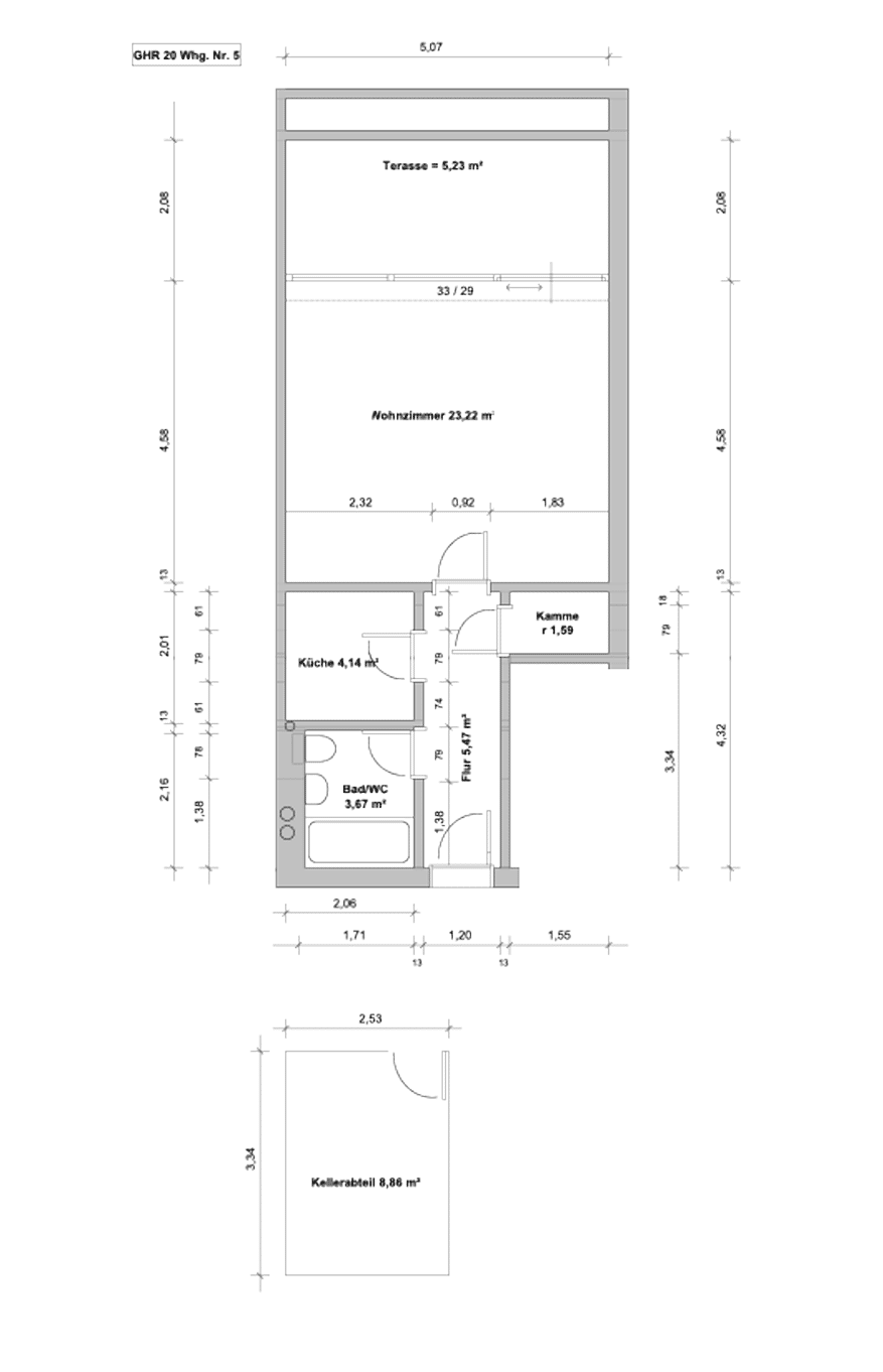 Vollmöblierte 1,5-Zimmer-Wohnung mit separater Küche in München Neuperlach, 81737 München (Ramersdorf-Perlach)