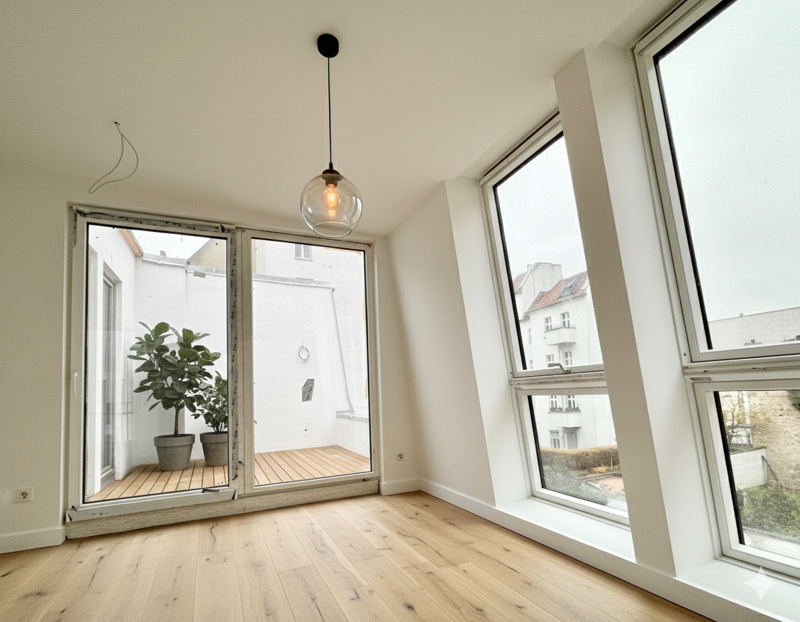 bezugsfertig: Neubau Stadthaus mit Terrassen und Garten