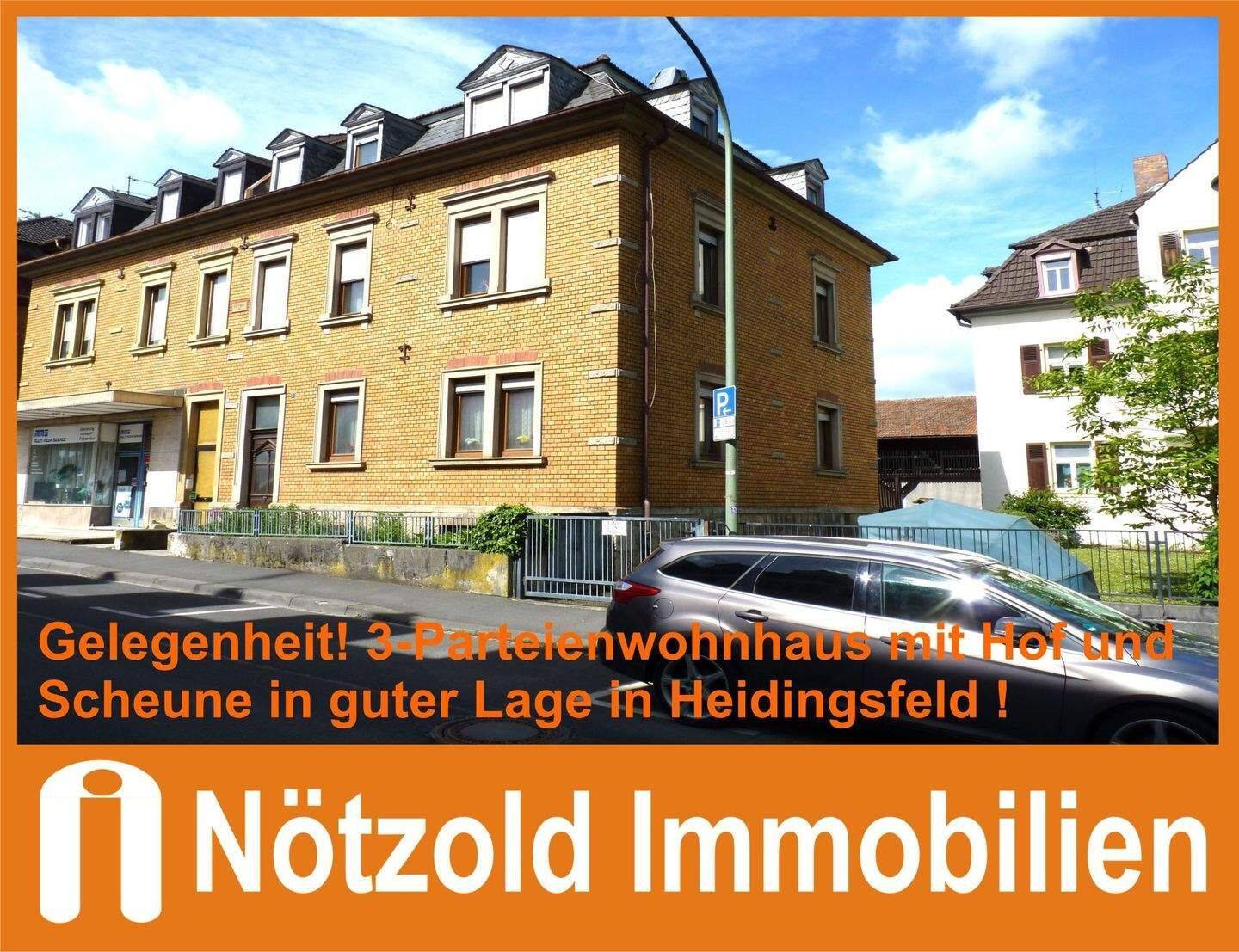 Doppelhaushälfte mit 3 Wohnungen, kleiner Gartenbereich, Hof und Scheune in Heidingsfeld, 97084 Würzburg (Heidingsfeld Heuchelhof Rottenbauer)
